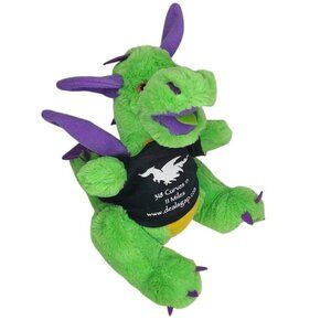 Steven Smith Green Dragon 9" Plush Purple Wings w/ Dealsgap Promo Shirt